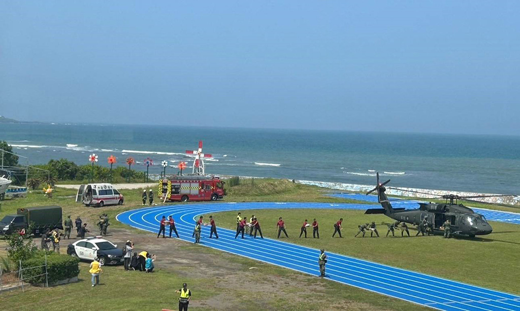 Image(3):Drills for Transportation of Supplies in an Isolated Area - Shihmen Elementary School