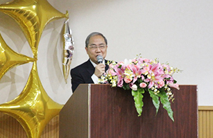 原能會蔡主委以貴賓身分致詞