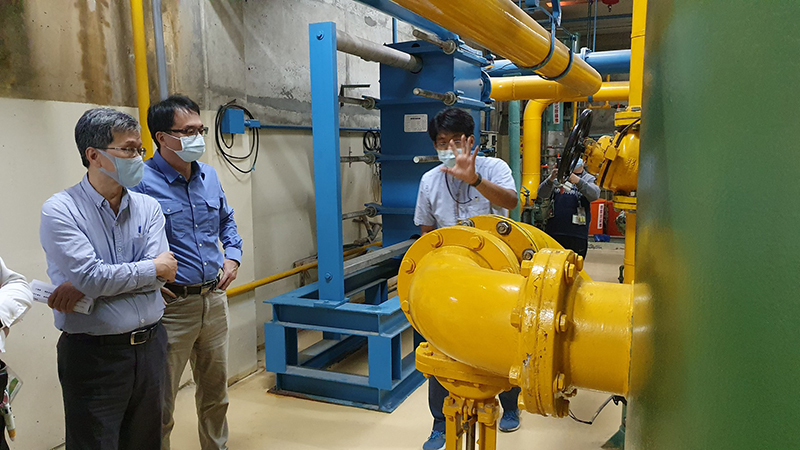 清華水池式反應器冷卻水系統現場勘查