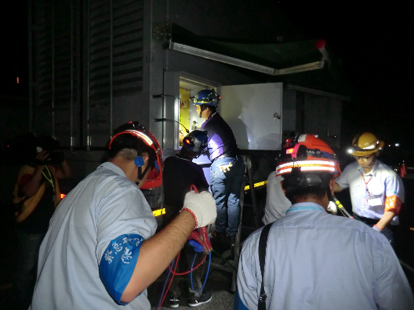 本會視察核電廠廠內全黑及水車救援應變演練圖3