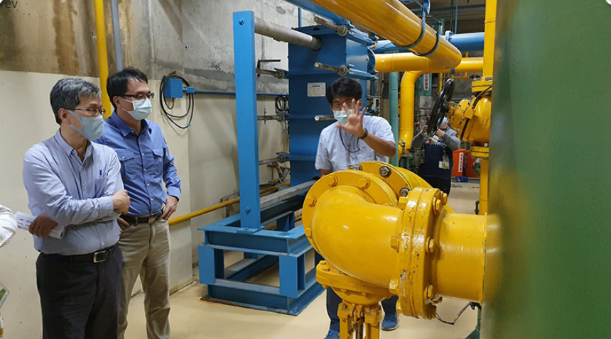 Site inspection of the THOR cooling water systems