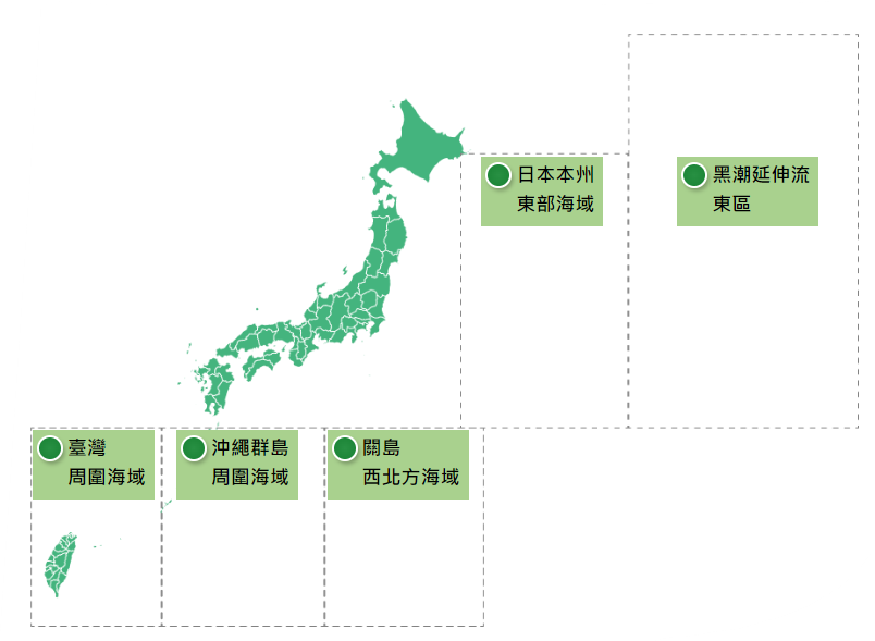 相關照片(2):未來7日之含氚廢水濃度貢獻預報燈號為綠燈(預報期間：2023.11.20至2023.11.26)