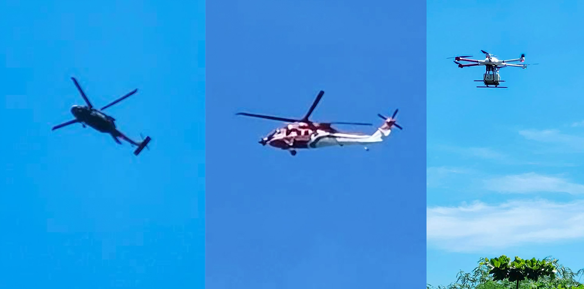 相關照片(3):運用直升機及無人機執行空中環境輻射偵測