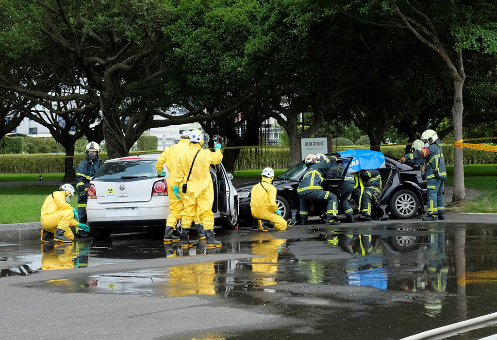 消防局第一線應變人員執行初步輻射偵檢及傷患救護