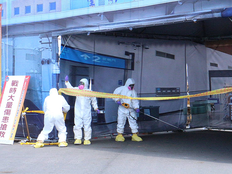 原能會輻射應變技術隊協助事故現場輻射偵檢作業