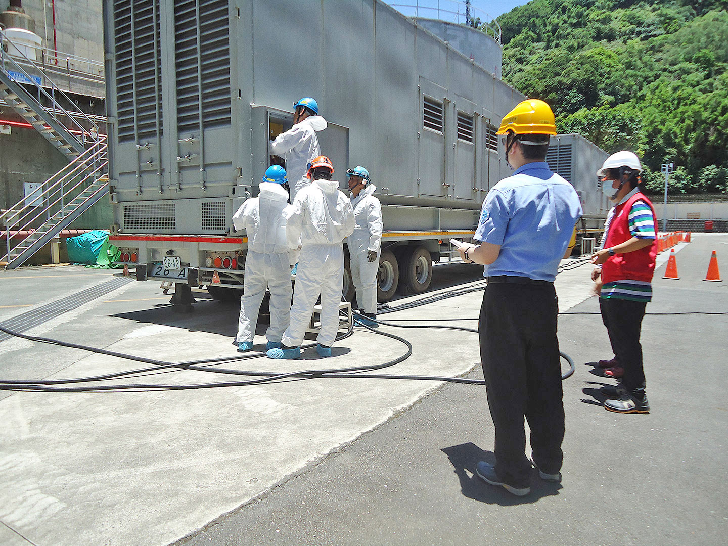 4.16kV電源車列置及引接演練視察