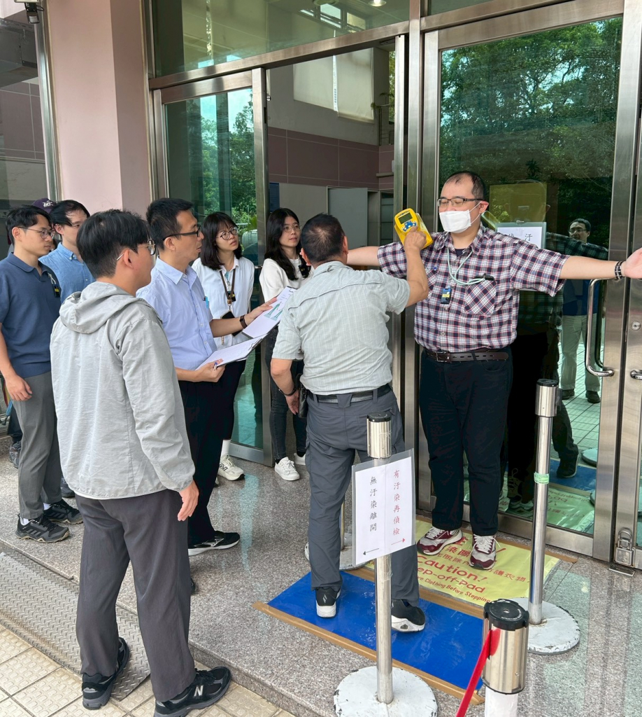 圖六、入場人員輻射污染複偵