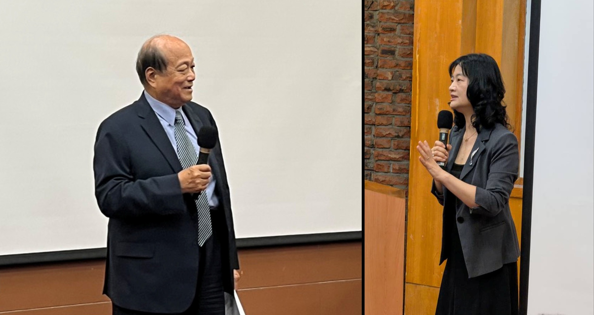 圖1 行政院災害防救辦公室主任王怡文(開幕)與核能安全委員會陳明真主委(閉幕)致詞