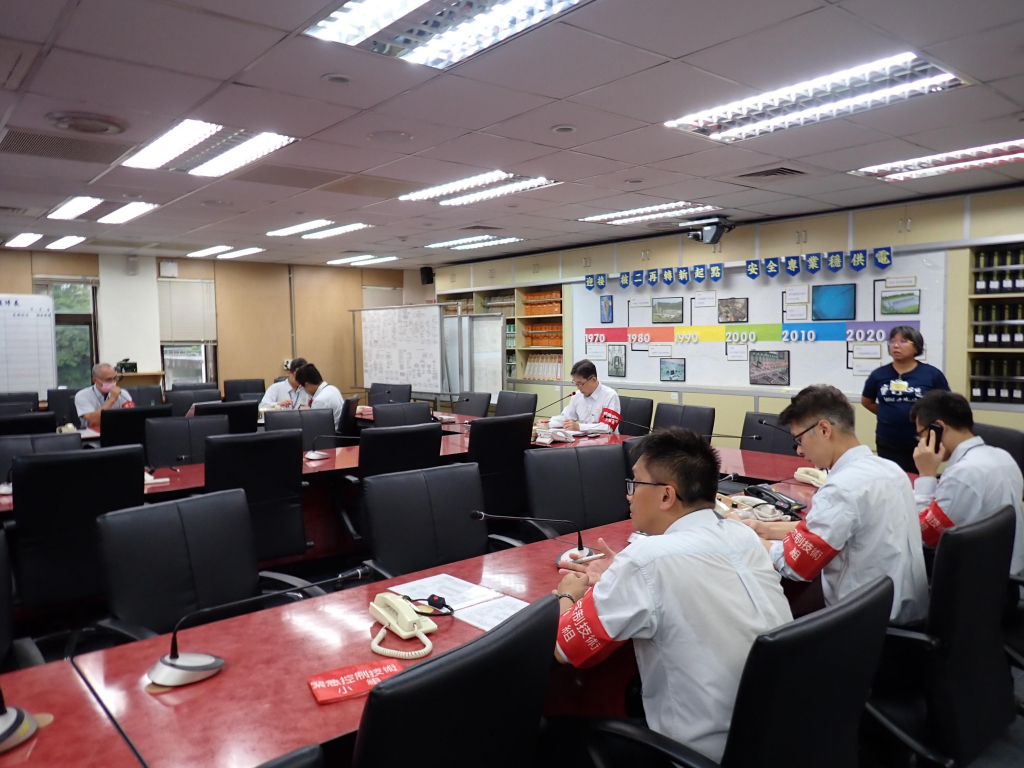 核能二廠技術支援中心動員應變