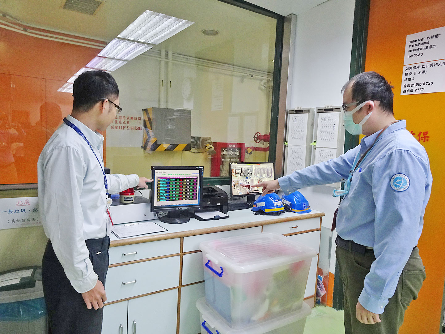 相關照片(5):核安會視察員查核輻防管制站狀況